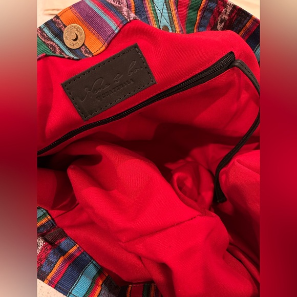 Nena & Co. FARMERS MARKET TOTE - CORTE DE PLAYA - BLACK - NO. 27070 - Picture 4 of 8